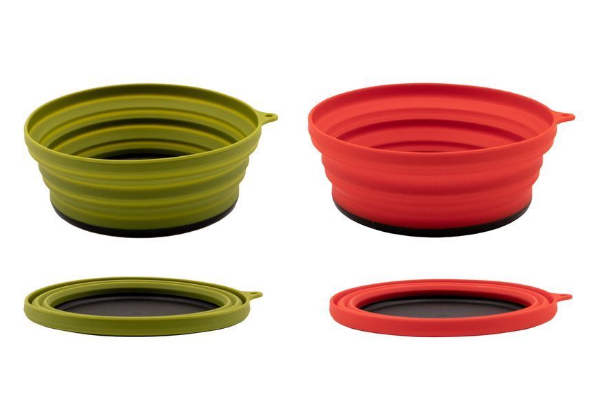 Тарілка Tramp 550 мл силіконова з пластиковим дном, Червоний UTRC-123-terracota