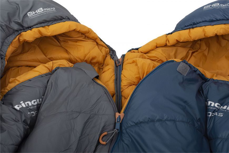 Спальный мешок Pinguin Topas (t.comf -1&deg;, t. limit -7&deg;, t.extrem -25&deg;), Grey, 175 см, Правый PNG 231885