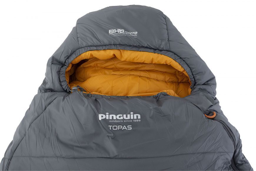 Спальный мешок Pinguin Topas (t.comf -1&deg;, t. limit -7&deg;, t.extrem -25&deg;), Grey, 175 см, Правый PNG 231885