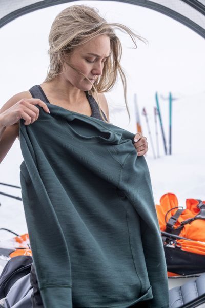 Термокофта жін. Aclima StreamWool 400 Crew Neck, Green Gables, S 108836