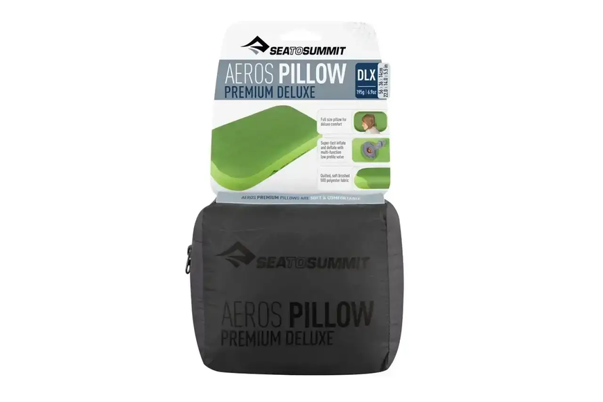 Надувная подушка Aeros Premium Pillow Deluxe, 56х36х14см, Navy от Sea to Summit STS APILPREMDLXNB