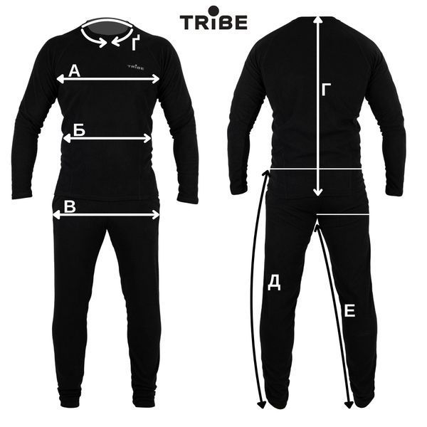 Термобілизна чол. Tribe Microfleece, M, Black T-KA-0015-black-M