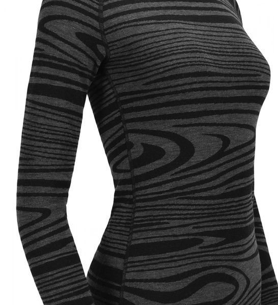 Термокофта жін. Aclima WarmWool 200 Roll Neck, Black Motion, XS 109930