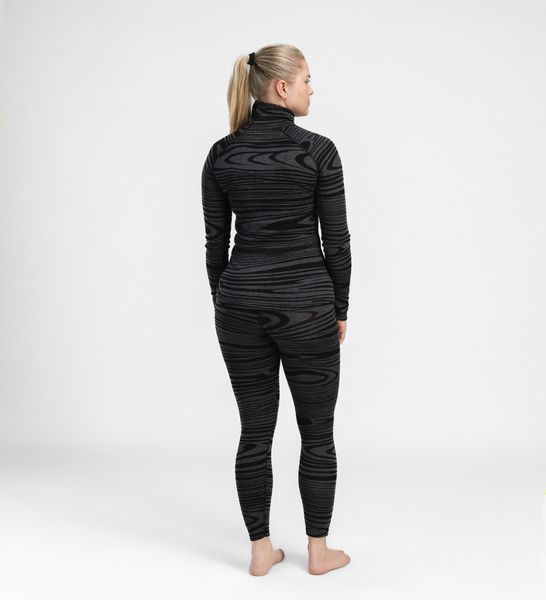 Термокофта жін. Aclima WarmWool 200 Roll Neck, Black Motion, XS 109930