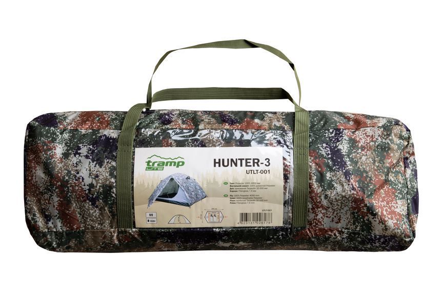 Трехместная палатка Tramp Lite Hunter 3 Camo UTLT-001