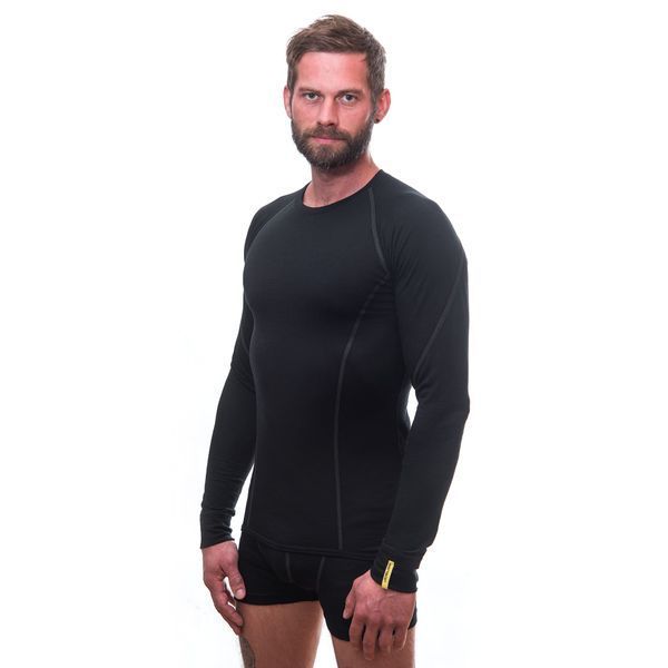 Термофутболка Sensor Merino Active LS, Black, L SM11MA-black-L