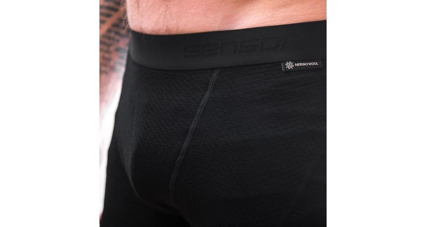 Термотрусы Sensor Merino DF, Black, L SM21M-black-L