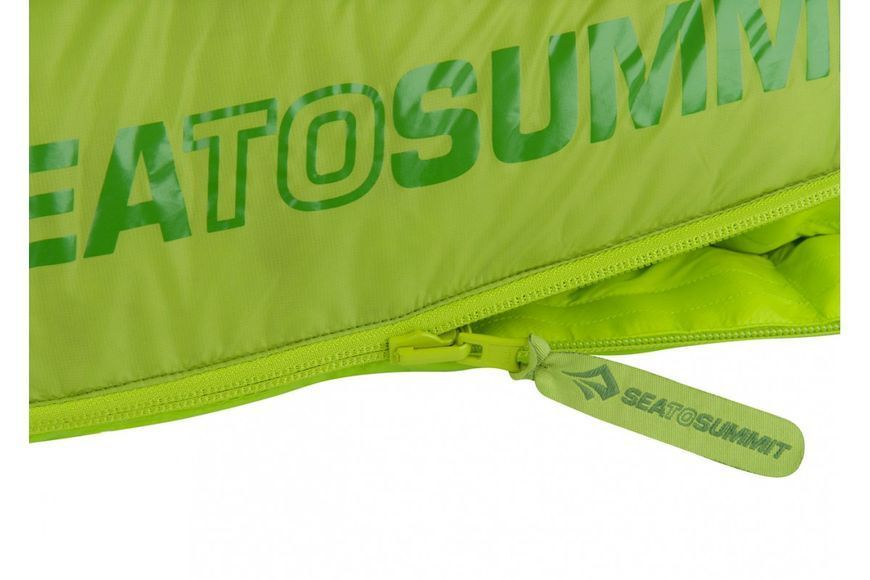 Спальный мешок Sea to Summit Ascent AcII (t.comf -4&deg;, t. limit -10&deg;, t.extrem -29&deg;), Lime, 183 см - Left Zip STS AAC2-R