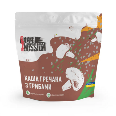 Каша гречана з грибами Food Mission FM9