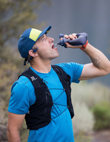 Бутылка-фильтр для воды LifeStraw Peak Squeeze, 650 мл, Dark Mountain Gray LSW LSPSFMLGRWW